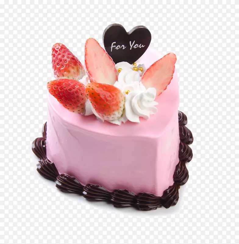 草莓奶油蛋糕巧克力蛋糕糖霜生日蛋糕草莓水果蛋糕