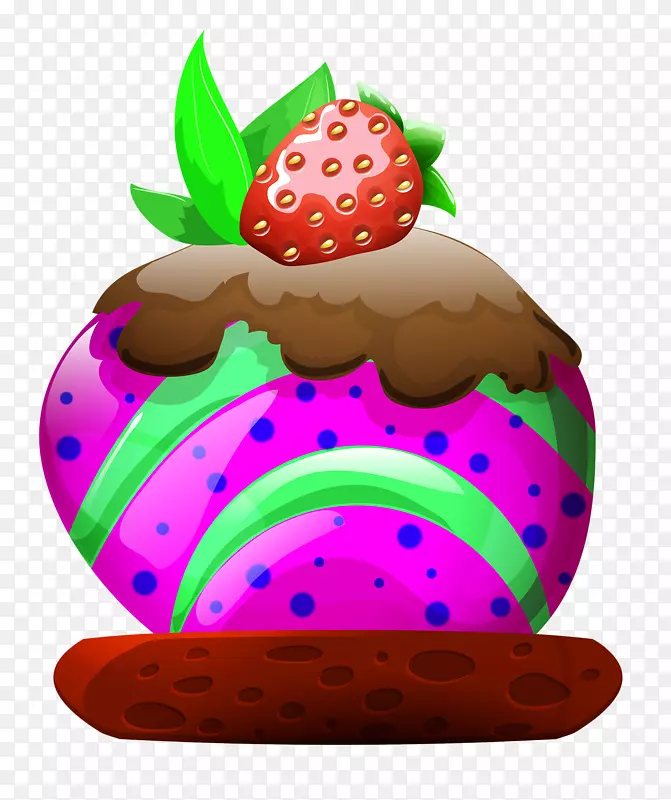 冰淇淋草莓奶油蛋糕生日蛋糕豆奶卡通草莓蛋糕