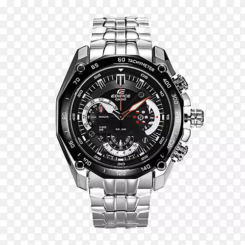 钟表表带卡西欧石英钟计时器.卡西欧EF金属系列男性手表石英表运动实用程序ef-550 d-1a
