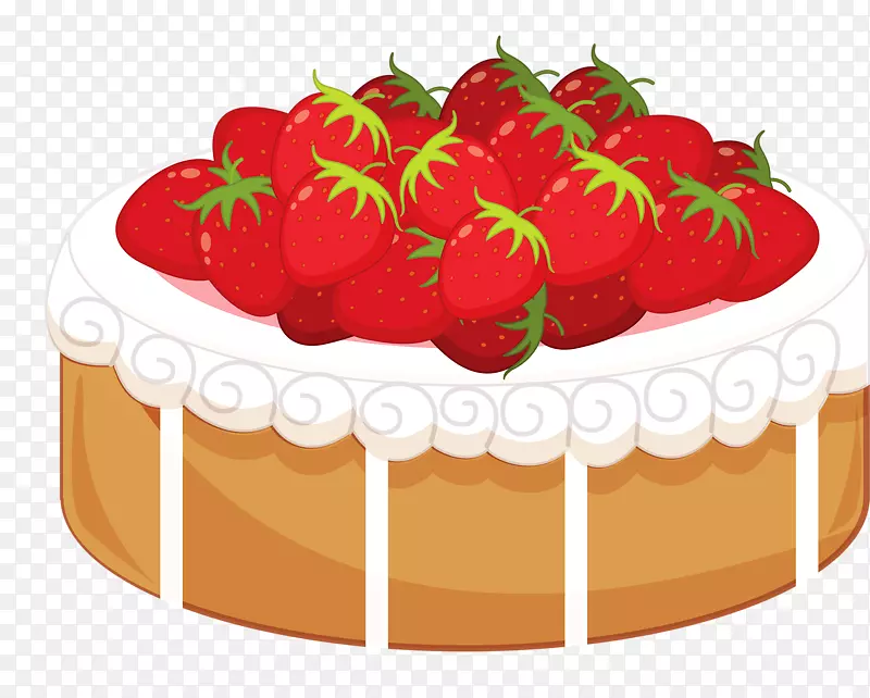 草莓奶油蛋糕糖霜巧克力蛋糕生日蛋糕短蛋糕草莓蛋糕