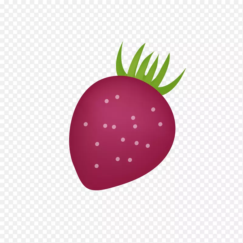 草莓毛坯剪贴画.紫色草莓图案