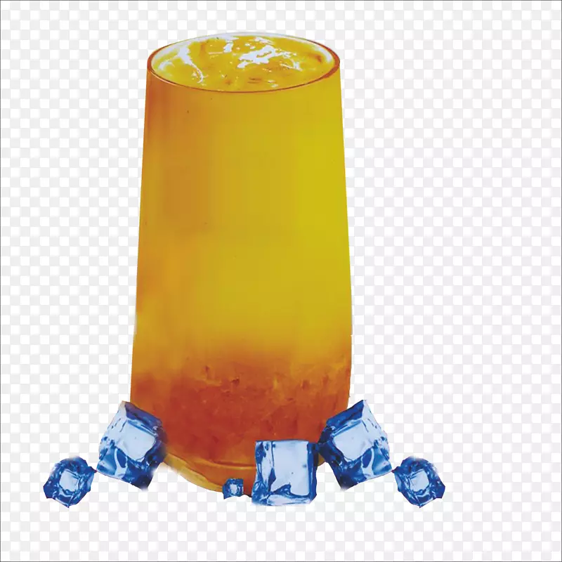 橙汁鸡尾酒柠檬水橙汁冰块