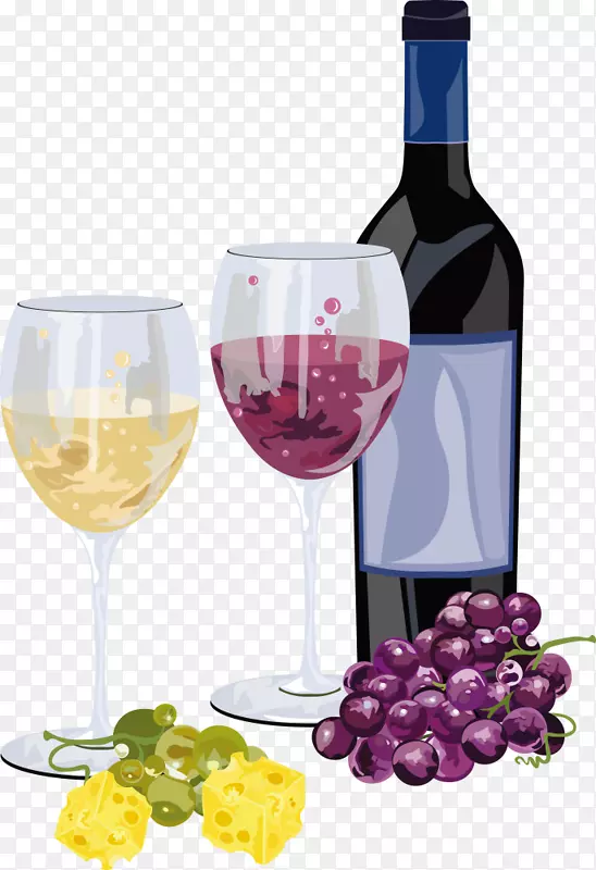红葡萄酒普通葡萄-美味果汁