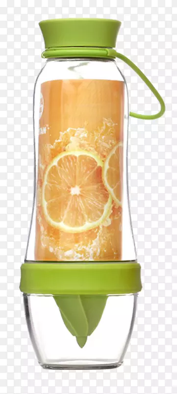 橙汁瓶饮玻璃杯橙汁