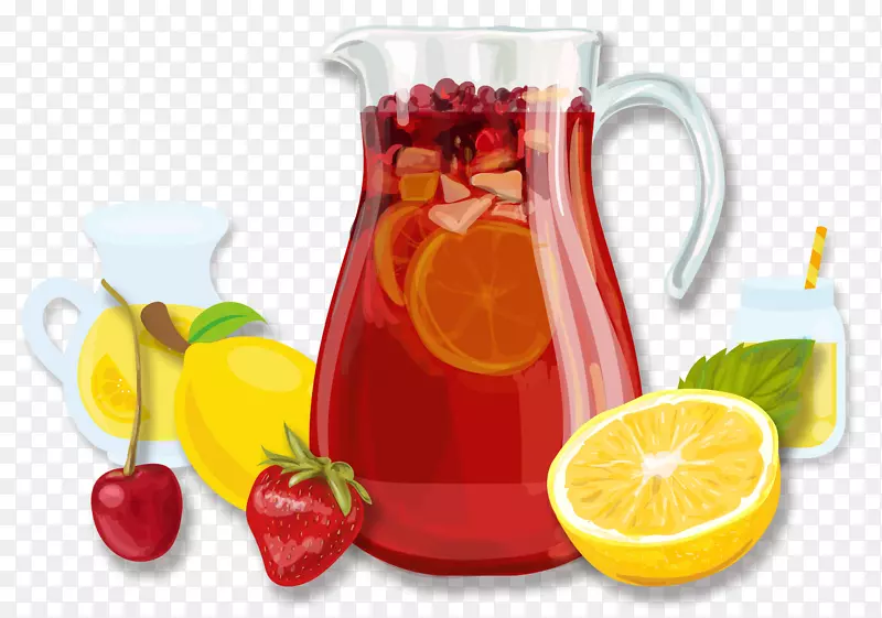 桑格里亚果汁鸡尾酒汽水不含酒精混合饮料果汁水果