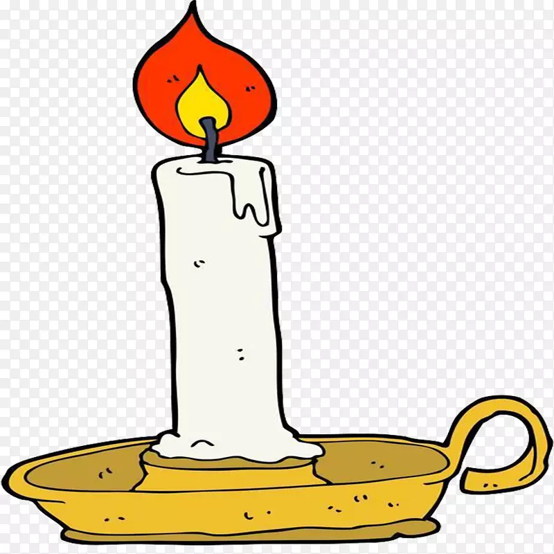 蜡烛绘画-免费剪贴画-死者的蜡烛