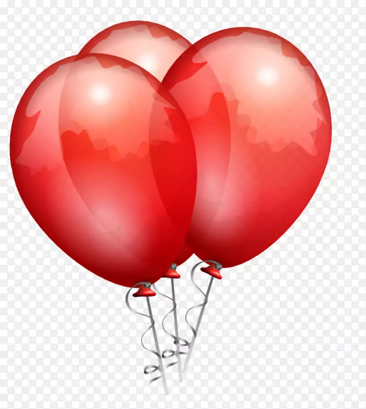 气球生日晚会.xchng剪贴画-红色气球剪贴画