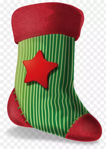 圣诞长袜剪贴画-可爱圣诞长袜透视