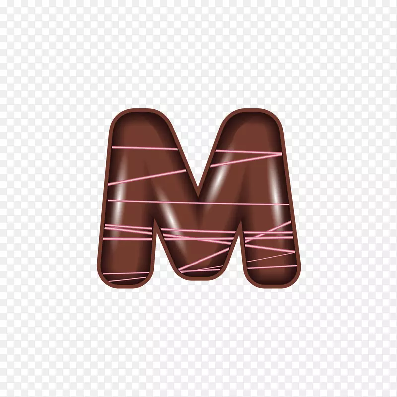 字母巧克力巧克力字母表m