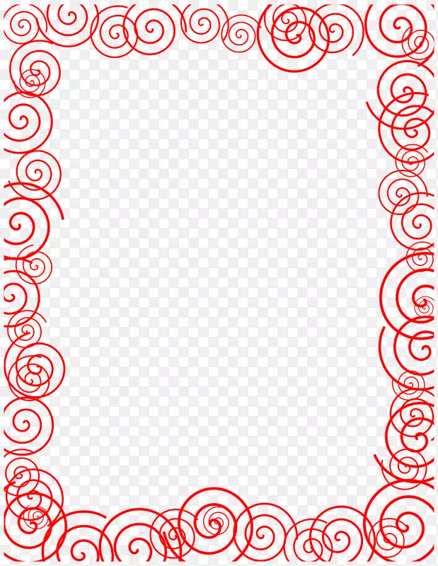 免费内容红色剪贴画-有趣的边框剪贴画