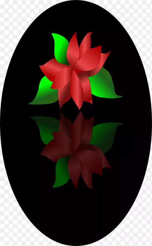 一品红室内植物Inkscape剪贴画.一品红图片