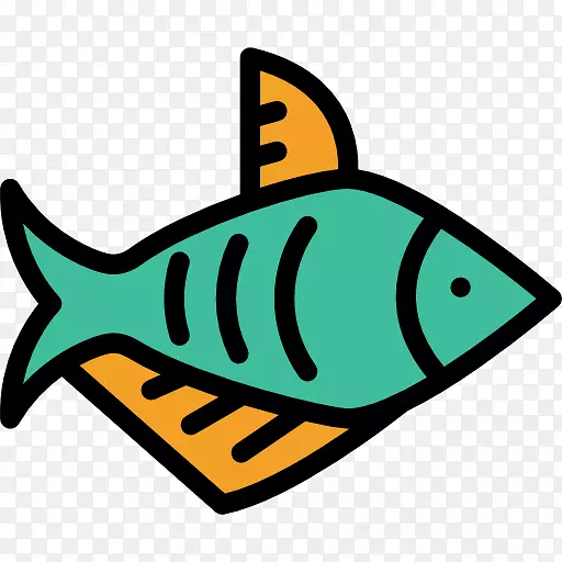 电脑图标可伸缩图形剪贴画一条蓝色的鱼