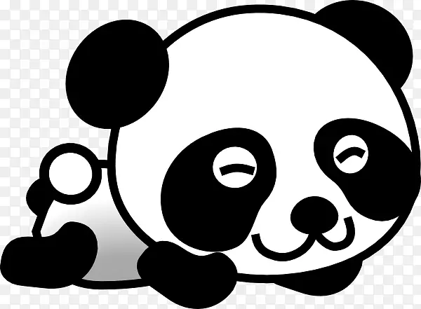 大熊猫熊红熊猫剪贴画-熊猫剪贴画
