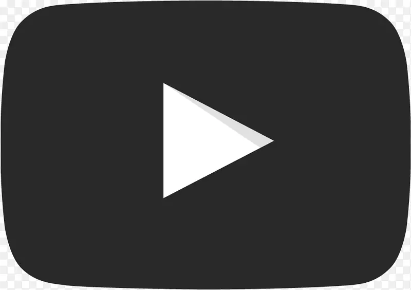 youtube电脑图标黑白剪贴画-youtube播放按钮png