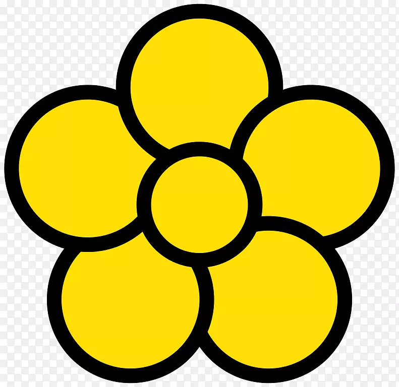 花瓣花可伸缩图形剪贴画-花SVG