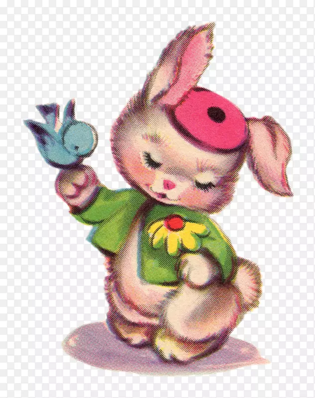 复活节兔子免费内容艺术剪贴画-维多利亚复活节剪贴画