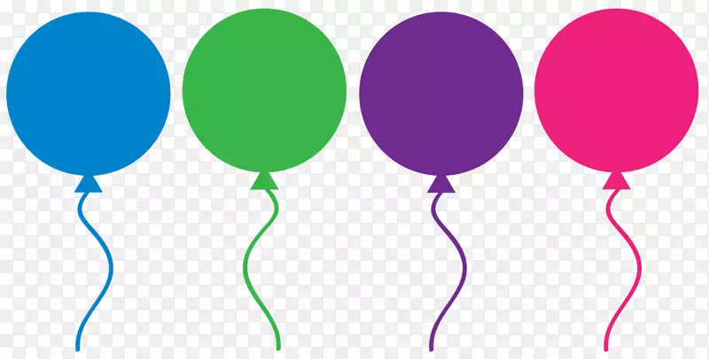 气球免费内容生日剪贴画-可爱的气球剪贴画