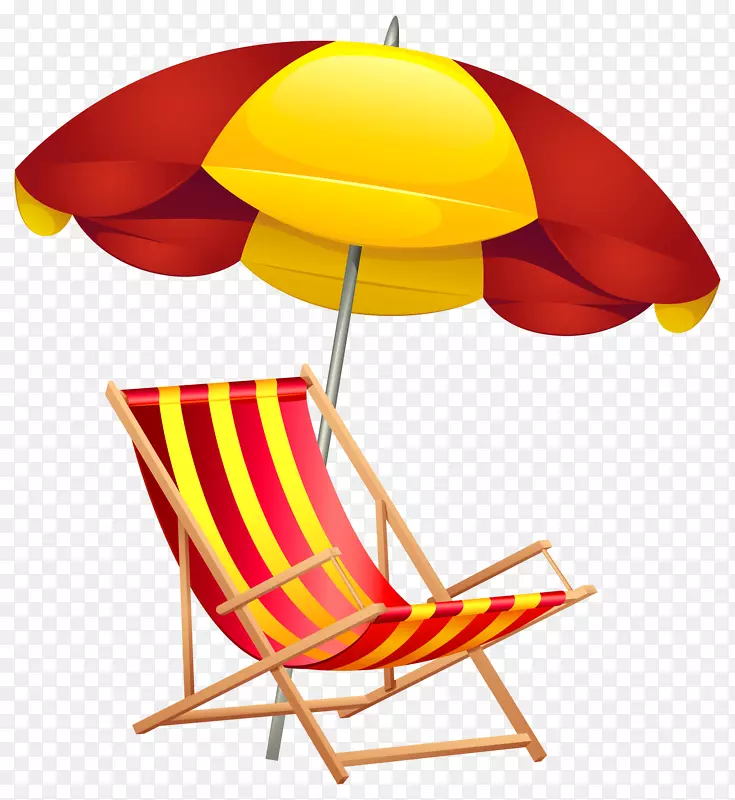 沙滩伞夹艺术-沙滩椅悬崖
