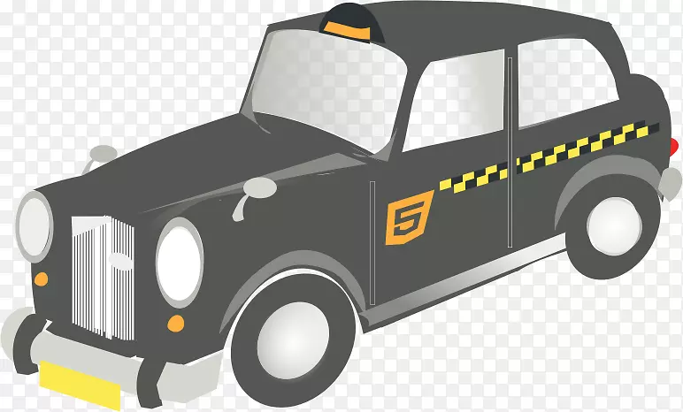 出租车TX4哈克尼马车夹艺术-出租车剪贴画