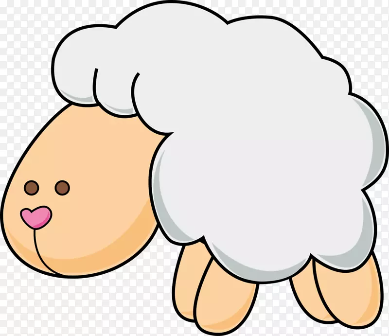 羊画夹艺术-可爱的绵羊图片