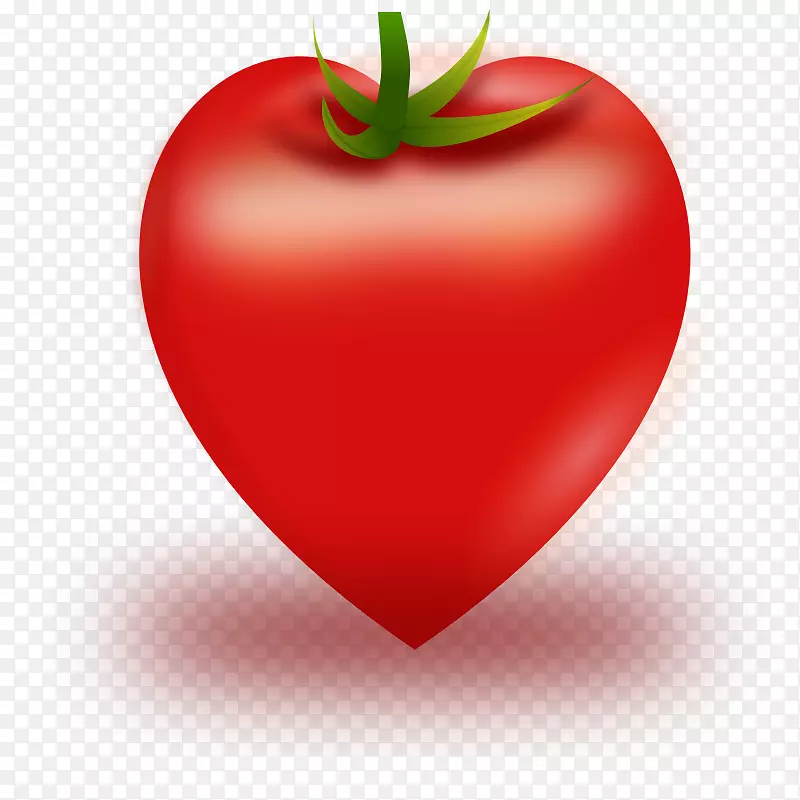 番茄汤心夹艺术-大心脏形象