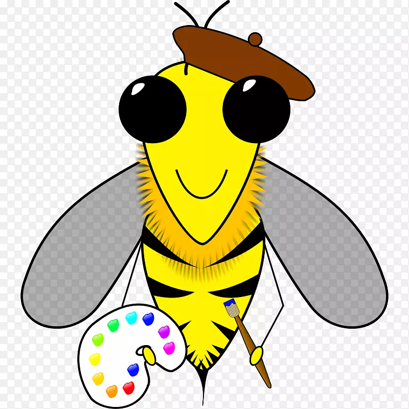 蜜蜂昆虫蜂巢剪贴画-蜜蜂艺术