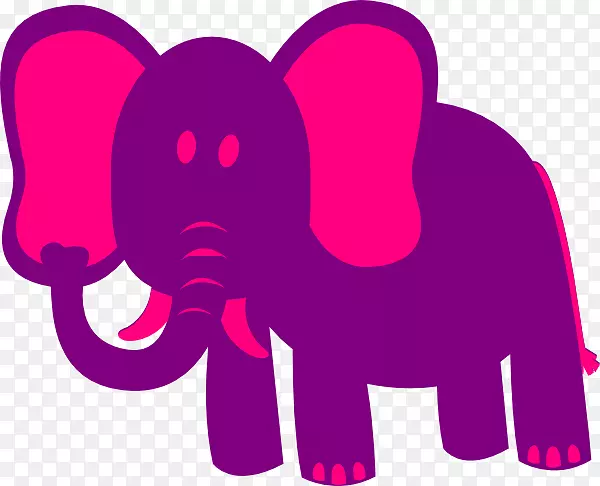 看粉红象剪贴画粉红象的图片