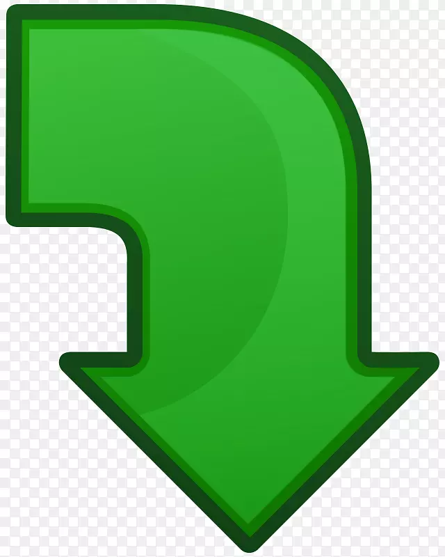 绿色箭头电脑图标剪贴画-消失的剪贴画