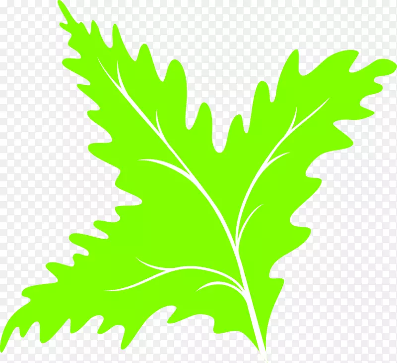 叶绿色电脑图标剪贴画绿叶图标
