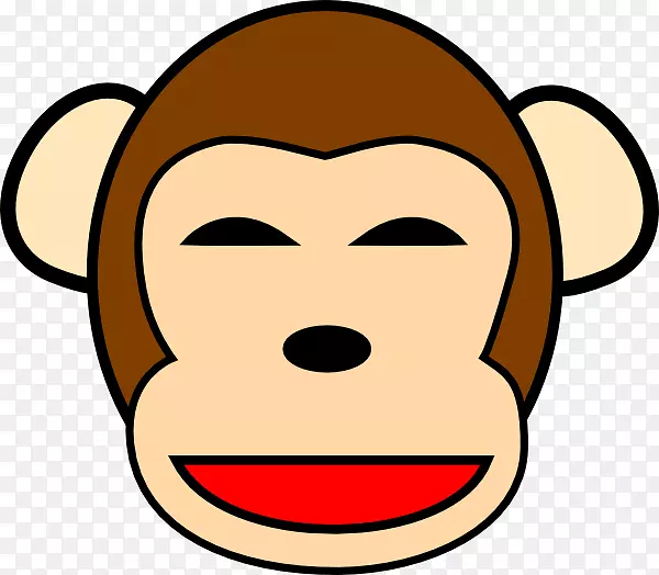小猴子，灵长类猿，剪贴画-黑猩猩剪贴画