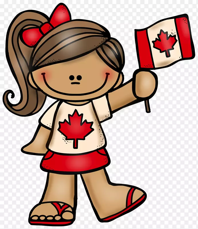 加拿大日旗剪贴画-兴趣学校剪贴画