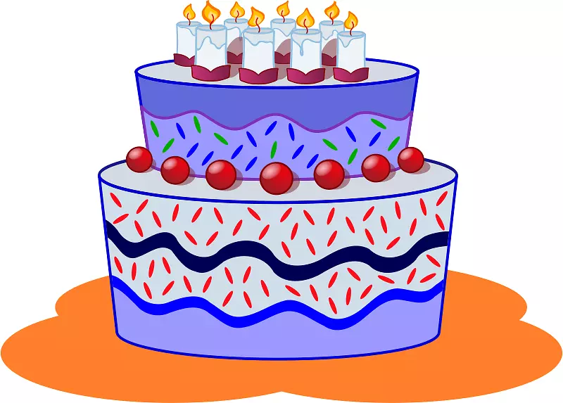 生日蛋糕卡通剪贴画-搞笑蛋糕剪贴画