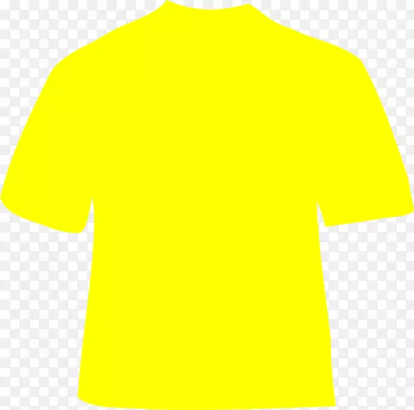 t恤帽衫剪贴画.黄色衬衫剪贴件