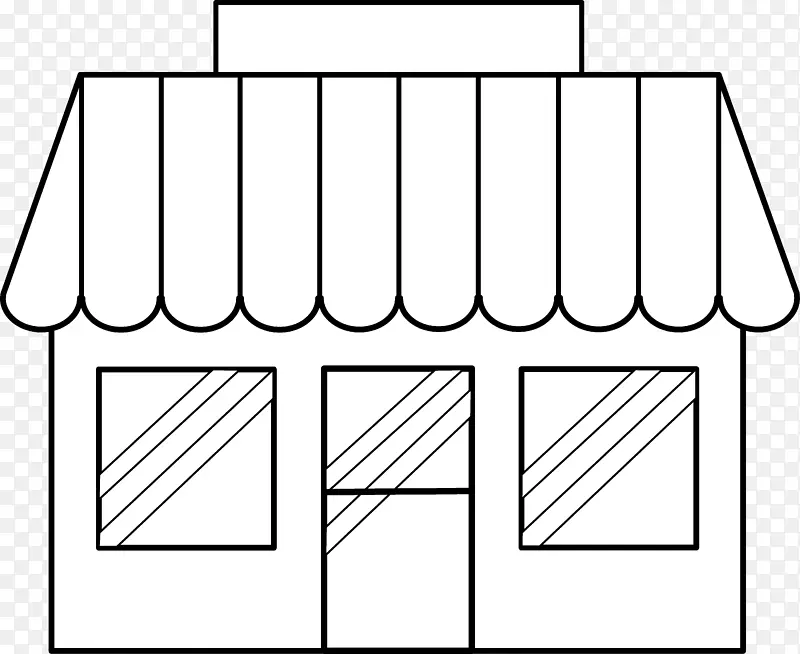 咖啡厅店面购物剪贴画-咖啡厅建筑剪贴画