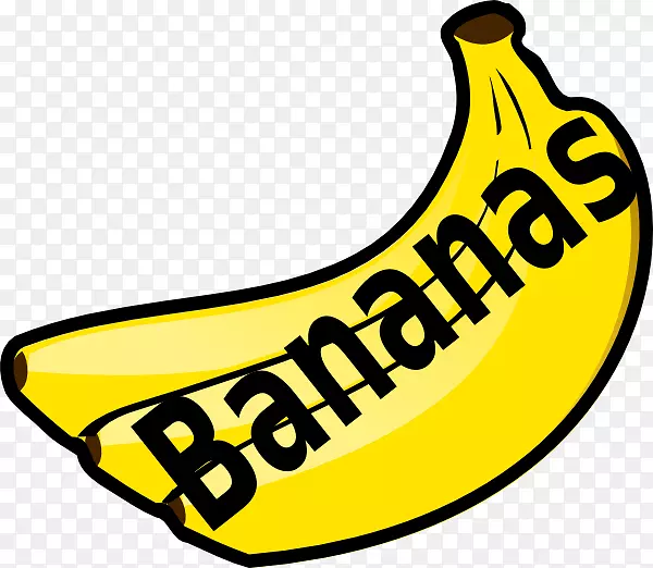 香蕉布丁香蕉面包松饼夹艺术.香蕉卡通画