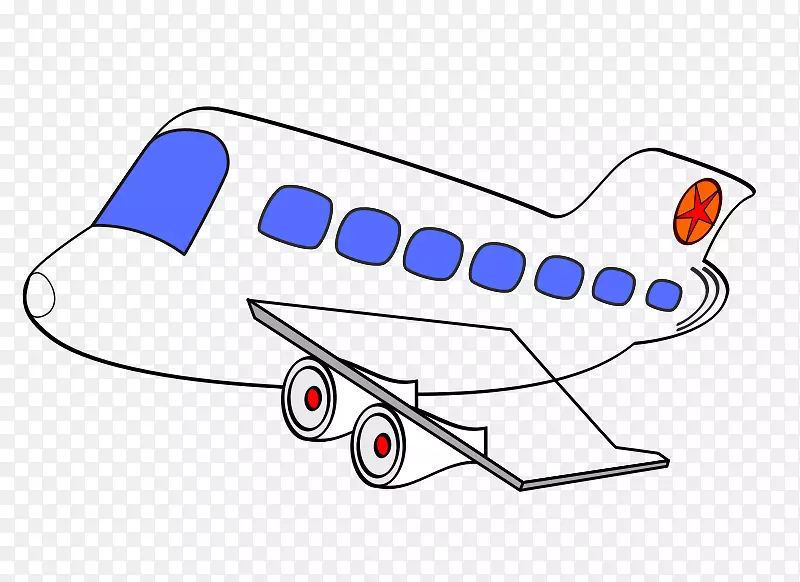 飞机窗夹艺术-飞机卡通PNG