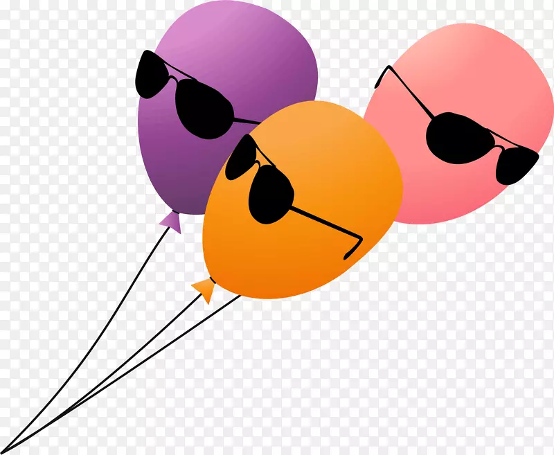 气球生日派对.xchng剪贴画-有趣的气球剪贴画