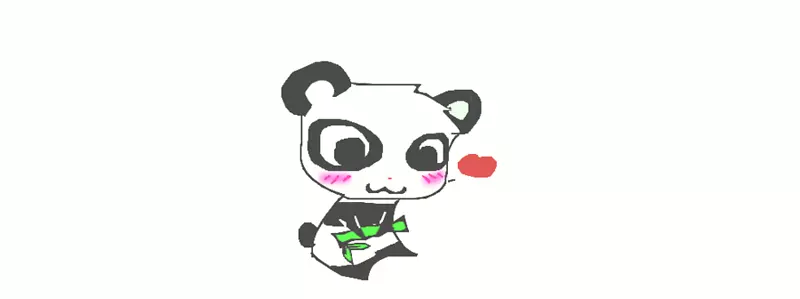 大熊猫宝宝画-可爱的熊猫画