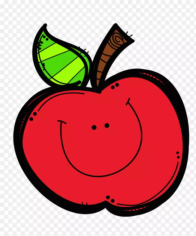 苹果水果剪贴画-苹果卡通剪贴画