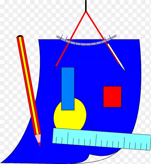 标尺、铅笔罗盘量角器、正方形绘图工具