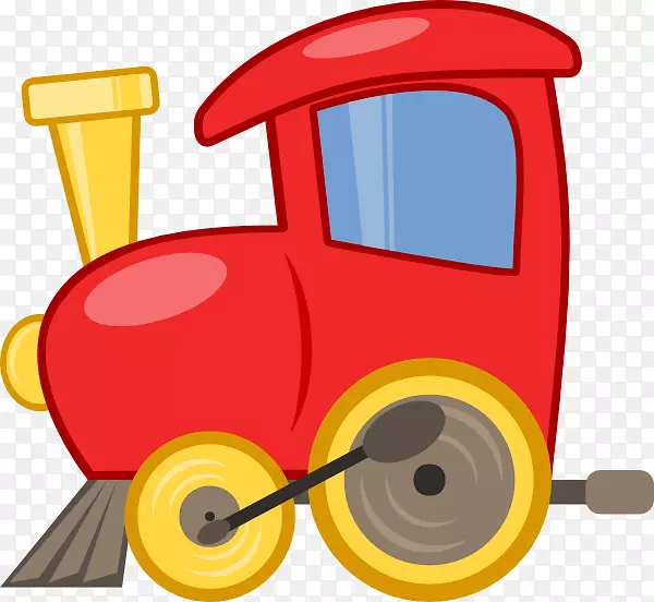 玩具火车和火车组铁路运输剪辑艺术卡通火车引擎