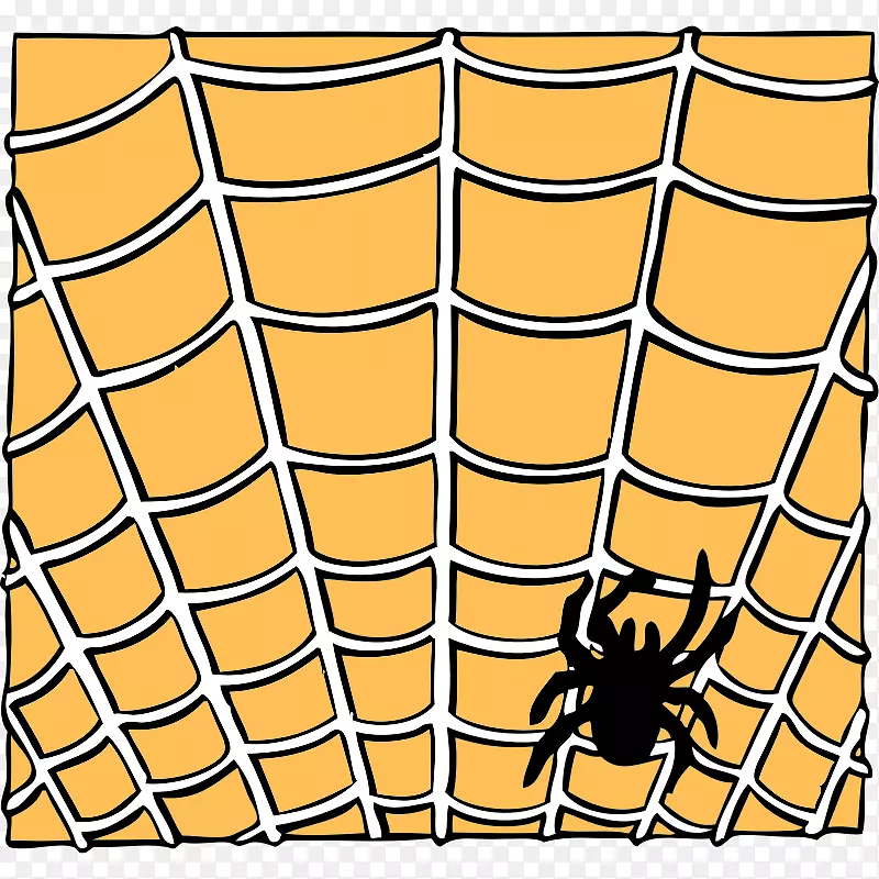 蜘蛛网动画剪贴画-蜘蛛插图