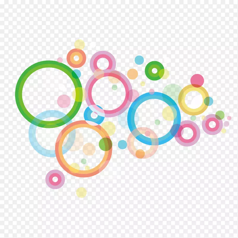 彩色圆-彩色圆装饰图案