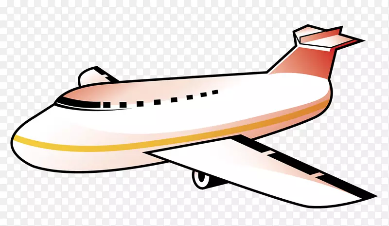 飞机免费内容剪辑艺术-可爱的平面剪贴画