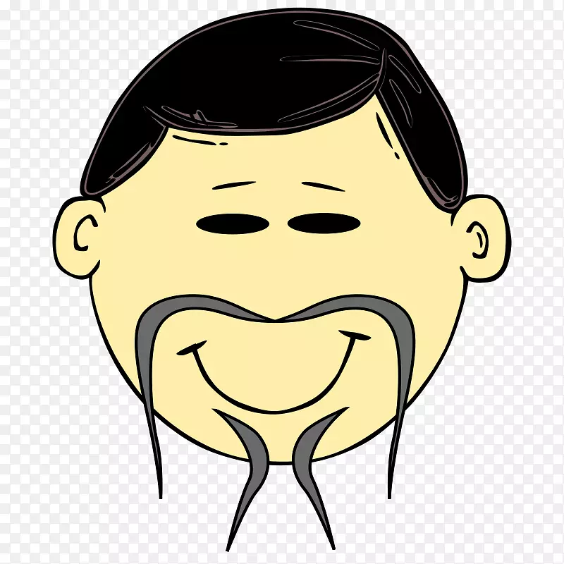 红发不含内容画女剪贴画卡通男子脸