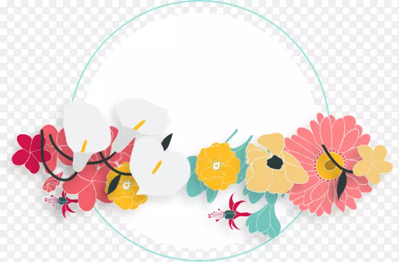 电脑图标-花卉装饰圈