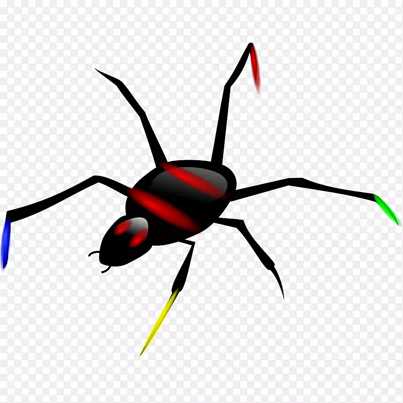蜘蛛剪贴画-蜘蛛插图