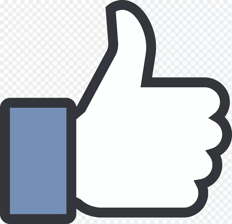 社交媒体facebook城市的拇指信号就像按钮一样的新剪贴画