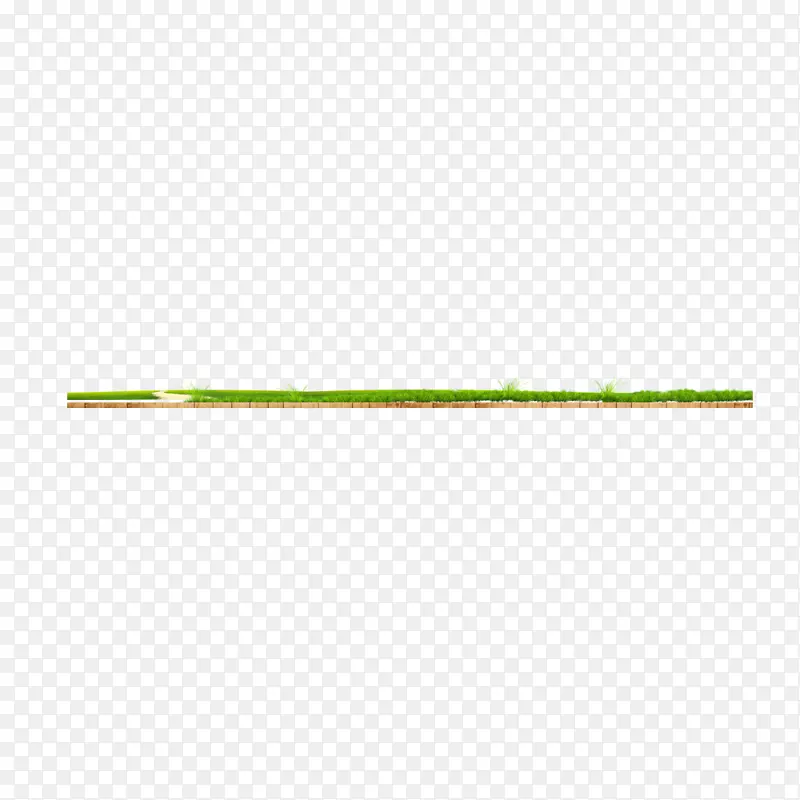 绿色植物角-木材上的绿草