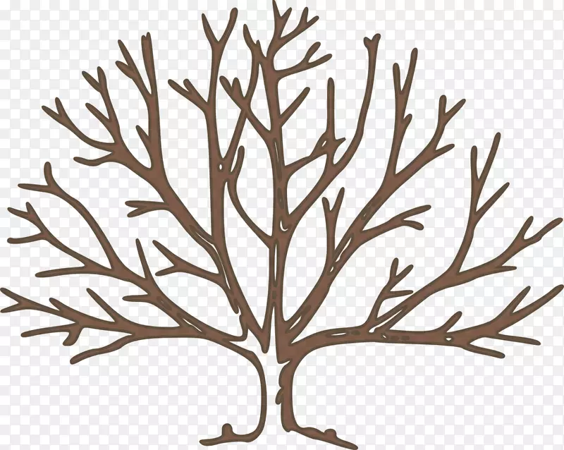 免费内容剪贴画-冬季树木